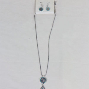 Chain Pendant with Earrings
