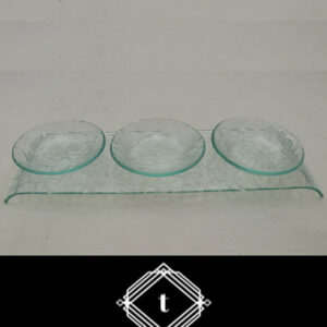 Glass plates with tray